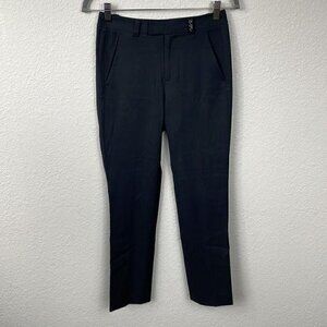 Diesel Black Gold Career Trouser Dress Pants Black Wool Blend Sz 25